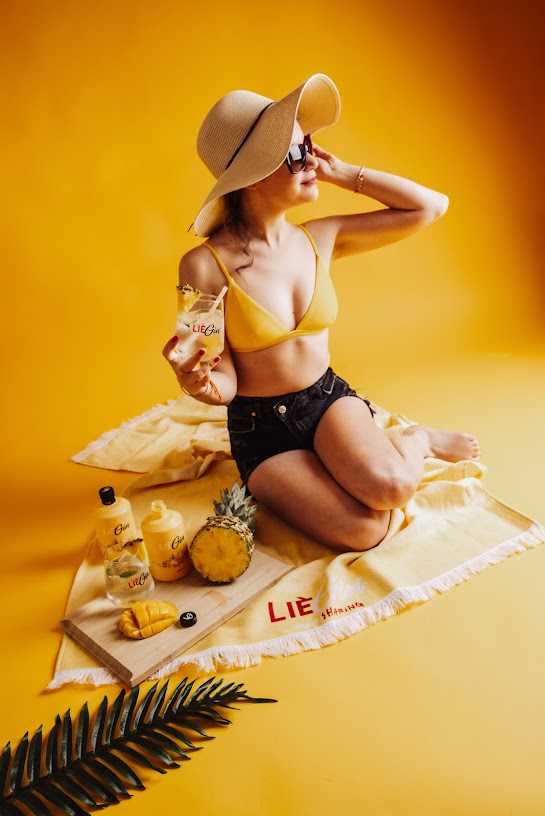Towel LièGin Pink &  Yellow